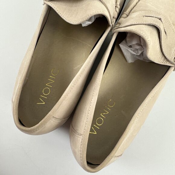 Vionic Waverly Loafer Light Pink Nubuck Leather Comfort Slip On Moc Toe Size 7.5 - Picture 7 of 14